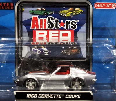 Chevy Corvette 1969 Maisto 69 cupé todas las estrellas rojo exclusivo 100 coche coleccionable Foto 1 de 2