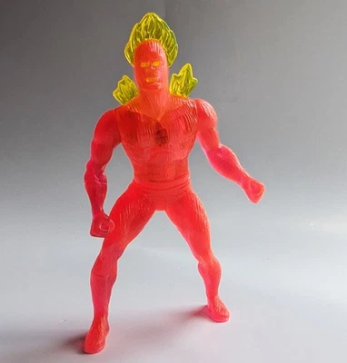 Figura de acción Fantastic Four McDonald's The Human Torch 4" 1996 Johnny Storm Foto 1 de 4