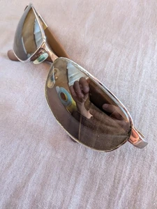 RAY-BAN RB3175 FLIGHT BROWM CHROME B15 FLEX METAL-WRAP SUNGLASSES Polarized  - Picture 1 of 8