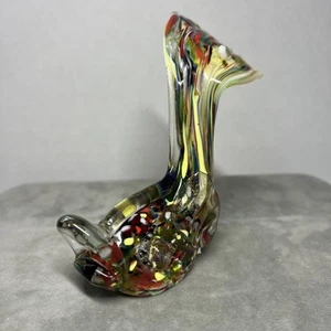 Murano Venetian Glass Koi Fish – Scrambled Spatter Aventurine Bullicante (READ) - Picture 1 of 14
