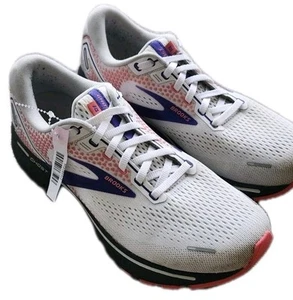 Brooks Womens Ghost 14 1203561B192 White Running Shoes Sneakers Size 9.5 B $140 - Picture 1 of 12