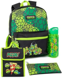 Juego de Mochila de 4 Piezas Estampada Verde Tortugas Ninja Adolescentes Mutantes Unisex Niños - Imagen 1 de 8