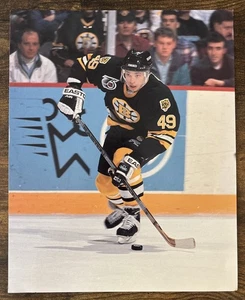 NHL Boston Bruins JOE JUNEAU #27 Game Sports Action Color 8 x 10 Photo Picture - Picture 1 of 2