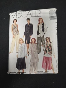 McCalls 7192 Patrón de Costura 46-50 CORTE Talla Grande Vintage Años 80 Chaleco Falda Pantalones - Imagen 1 de 2