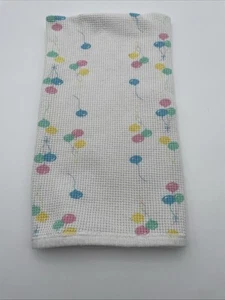 JE Morgan Waffle Weave Knit Balloon Pastel Baby Security Blanket Lovey 25 x 31” - Picture 1 of 6