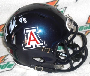 MINI CASCO DE VELOCIDAD FIRMADO POR ROB GRONKOWSKI ARIZONA WILDCATS Patriots - J.S.A. CERT - Imagen 1 de 5