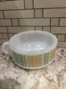 Vintage Glasbake Chicken Pea Tomato Onion Glass Soup Bowl Cup Mug J-2711 USA - Picture 1 of 10