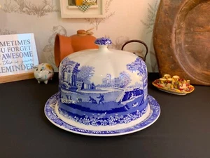 Large Spode Italian Design Cheese Dome & Base Plate Perfect Condition. - Picture 1 of 10