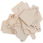 40pcs Wooden Cow Ear Tags Cutouts With Ropes Hanging Cow Tags  Home Party