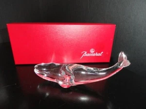 Baccarat Crystal Pacific Whale 6 1/8 " L comes in Baccarat Gift Box - Picture 1 of 11