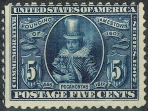 USA 1907 Jamestown Exposition Scott 330 MHR (CV: $150 US) - Picture 1 of 2