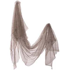Luau Authentic Looking Fish Net Approx. 36 sq. ft. Hanging Decoration, Tan - Picture 1 of 3
