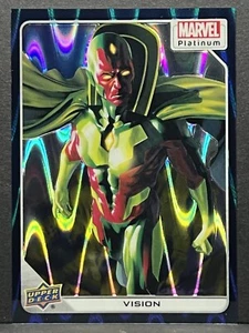 Marvel Platinum Vision Teal Wave Parallel #16 228/799 2023 - Imagen 1 de 2