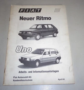 Schulungsunterlage Fiat Ritmo / Uno Von 04/1983 - Imagen 1 de 1