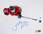 Johnny Gaudreau Autographed Calgary Hockey Overhead 11x14 Photo