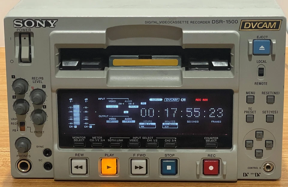 Sony DSR-1500 DVCAM Digital VCR - Image 1 of 4