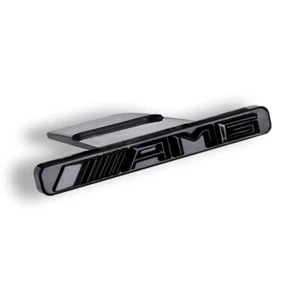 Für Mercedes AMG Emblem Abzeichen Aufkleber Schwarz für Panamericana Kühlergrill - Bild 1 von 4