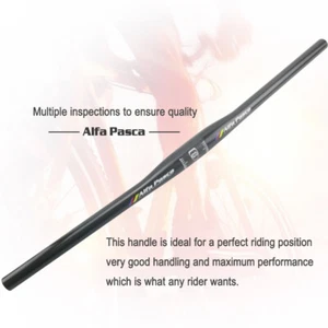 MTB Handlebar 31.8mm Carbon Fiber Mountain Bike Riser Handle Bar Cycling 740mm - Picture 1 of 5