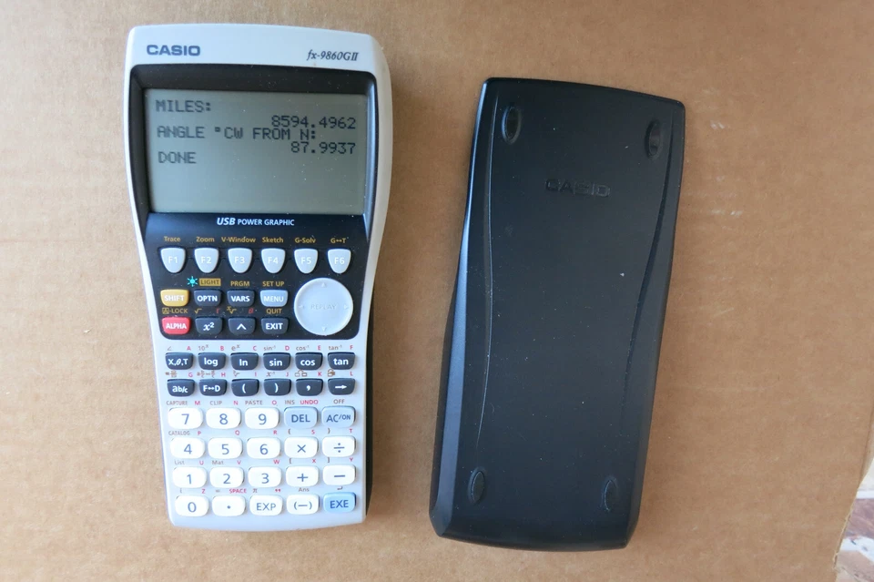 CASIO fx-9860GII Graphic Calculator with Cover - Image 1 of 1