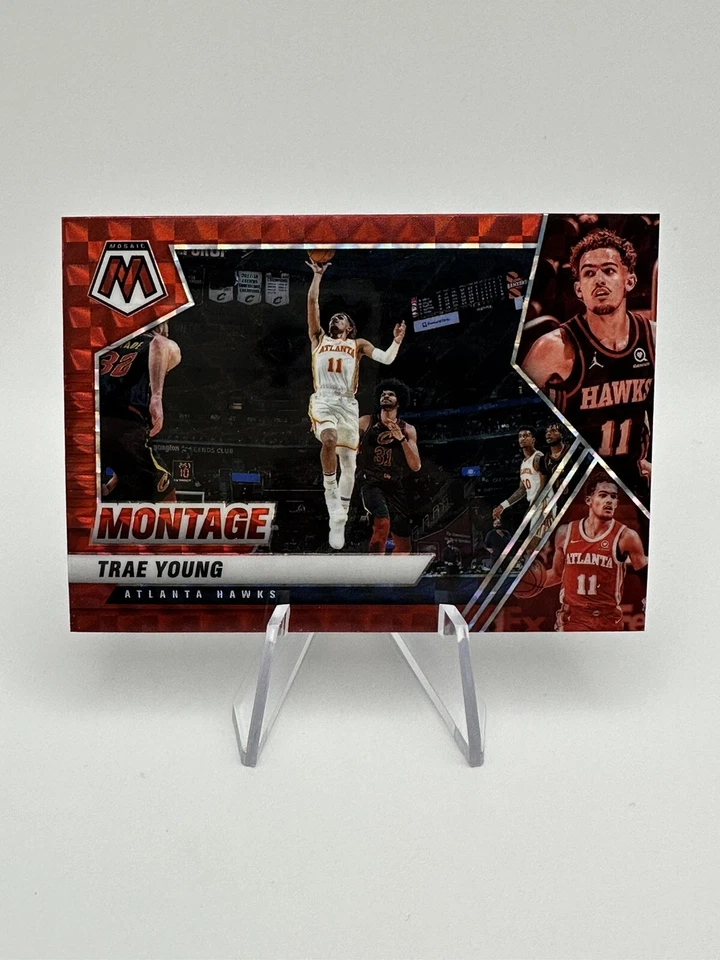 2020-21 PANINI MOSAIC MONTAGE Red PRIZM #29 TRAE YOUNG - Image 1 of 2