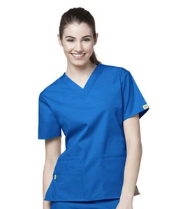 Wonder Wink Origins Women's V-Neck Scrub Top, Style-6016 NWT! A9 - Picture 1 of 10