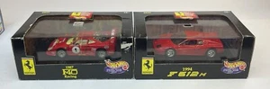 Vintage 1994 Ferrari F512M Hot Wheels & 1987 F40 Racing 1:43 Die-cast NOS - Picture 1 of 8