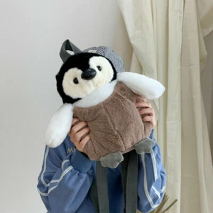Mochila Pingüino Bolso de Peluche Muñecas de Peluche Bolso de Hombro Accesorios Regalos - Imagen 1 de 12