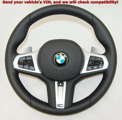 Neu OEM BMW X3 G01 X4 G02 5' G30 6' G32 Vibro Beheiztes M Lenkrad Leder - Bild 1 von 4