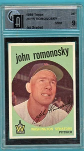 1959 Topps John Romonosky #267 GAI 9 - Mint! Senators! - Picture 1 of 2