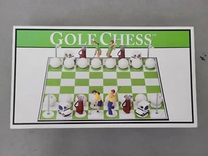 Golf Chess Board Game Set 2001 Big League Promotions - Family Fun Cute Pieces - Picture 1 of 6