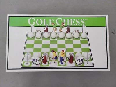 Golf Chess Board Game Set 2001 Big League Promotions - Family Fun Cute Pieces - Image 1 of 4