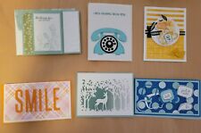 Lot of 6 handmade assorted Friendship, Sympathy, Hello, Miss You Greeting Cards
