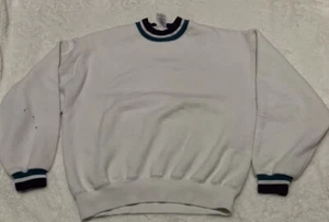 Vintage 90s Jerzees Cotton Men Sweatshirt Varsity Crewneck and Sleeve ending L - Bild 1 von 10