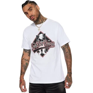 Death Row Records 1991 T-Shirt Tee White Tha Row Snoop Tupac Men's Size X-Large - Picture 1 of 4