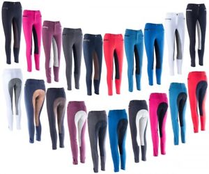 Damen Kinder Mädchen Jungen Reithose Vollbesatz Basicline RL24 Farbauswahl 