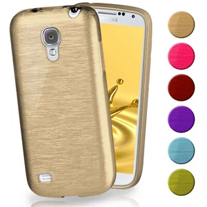 Case for Samsung Galaxy S4 Mini Case Cover Silicone Protective TPU Brushed - Picture 1 of 16
