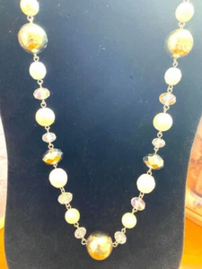 Erica Lyons Round Pendant Necklace 38.5" $38 NWT #339 - Imagen 1 de 4