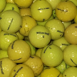 24 Yellow Wilson Staff Duo Used Golf Balls 3A Value Grade AAA - Picture 1 of 5