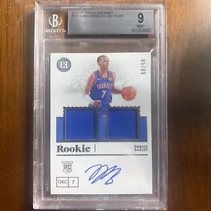 2019-20 Encased Darius Bazley RC Dual Patch Rookie Auto 80/99 BGS 9 Mint 10 Auto - Picture 1 of 3