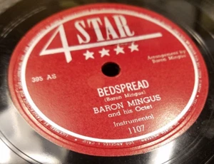 78RPM 4 Star 1107 Baron Charlie Mingus - Make Believe / Bedspread, sharp E- V+E- - Imagen 1 de 6