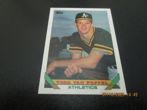 TODD VAN POPPEL ATHLETICS 1993 TOPPS BASE CARD #673 - Picture 1 of 2
