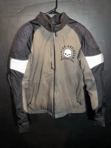 Harley-Davidson Ridgeway Giacca Uomo L Colorblock Teschio Impermeabile Riflettente - Foto 1 di 10