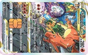 Charizard Vstar SWSH262 Holographic Vinyl Credit Card Sticker - Picture 1 of 3