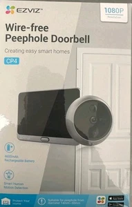 EZVIZ CP4 Peephole Camera (Door View Cam) with Touch Screen Monitor, 14–50mm - Picture 1 of 4