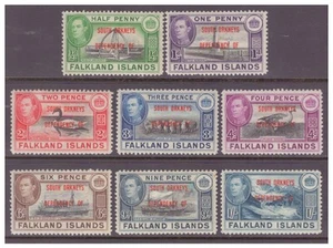 Falkland Islands Dependency of South Orkneys GVI 1944 set MM/MH SGC1-C8 - Picture 1 of 2