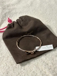 NWT Kate Spade Rose gold Crystal Love Notes Bracelet - Picture 1 of 6