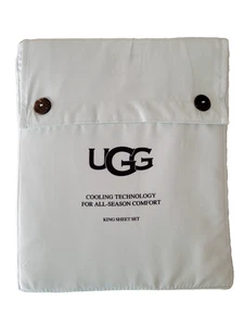 UGG Alahna KING SIZE Sheet Set MOONDUST All Season Cooling Tech Wicking NEW - Picture 1 of 4