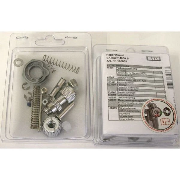 SATA 166058 Repair Kit, Use With: SATA Jet 4000 B Spray Gun - Image 1 of 1