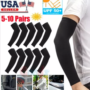 lot pares de mangas de brazo para cubrir tatuajes, mangas de enfriamiento solar - Picture 1 of 49