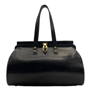 Vintage 60s 70s ETIENNE AIGNER Handmade Leather Satchel Bag Handbag Hard RARE - Picture 1 of 24